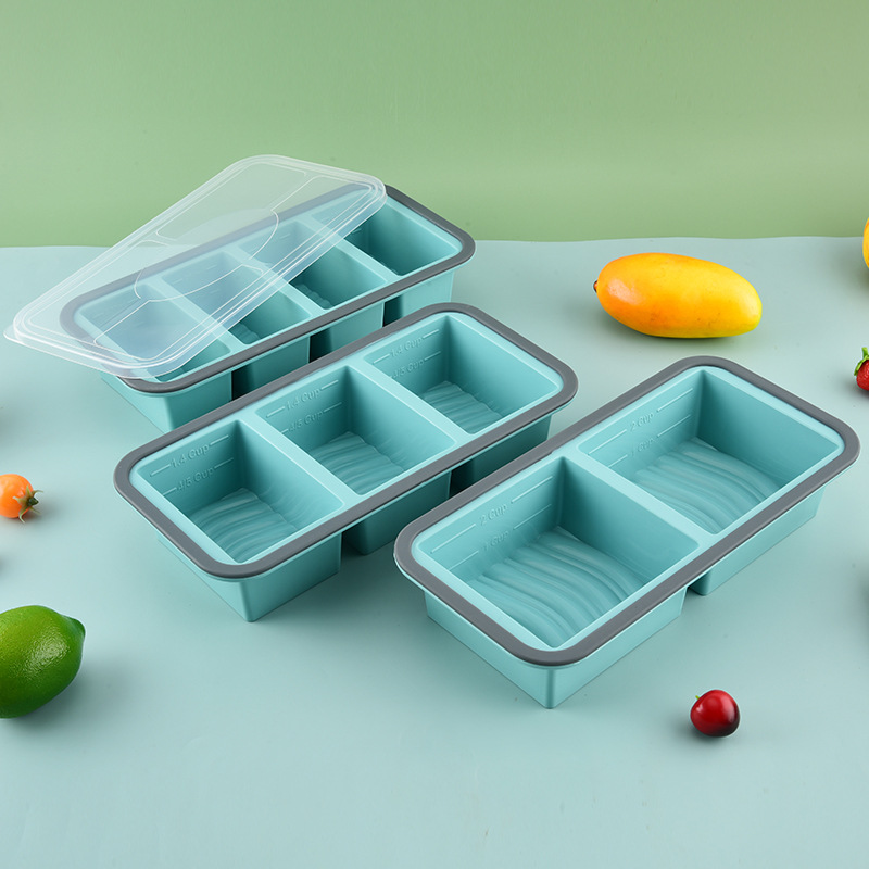 Meal Prep Oatmeal - 1pc Silicone Food Freezer Tray with