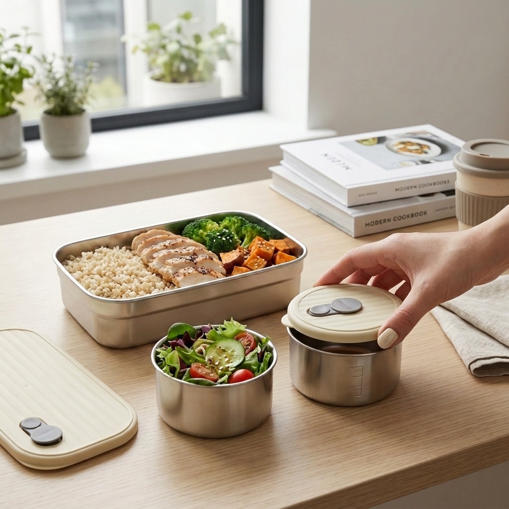 Meal Prep Meal Ideas - Microwave Safe 304 Stainless Steel Bento