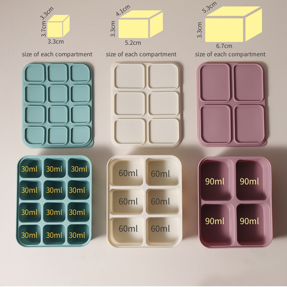 Meal Prep Frozen - Baby Ice Cube Tray Silicone with
