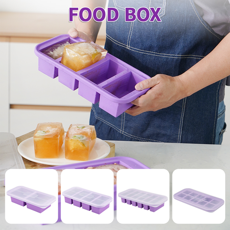 Meal Prep Frozen - Silicone Freezing Mold Food Container with