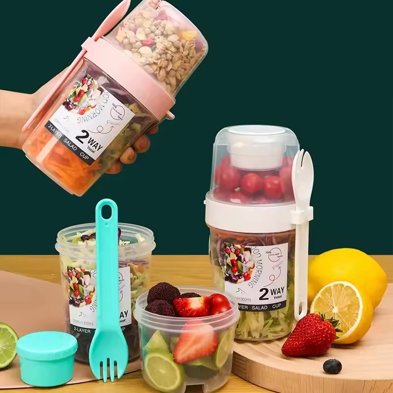 Salad Oatmeal Cup 500ml+300ml  - огляд і ціна Meal Prep Oatmeal