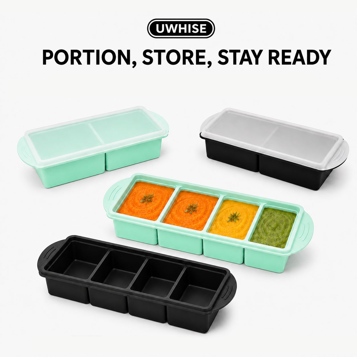 Uwhise Silicone Soup Freezer T - огляд і ціна Meal Prep Oatmeal