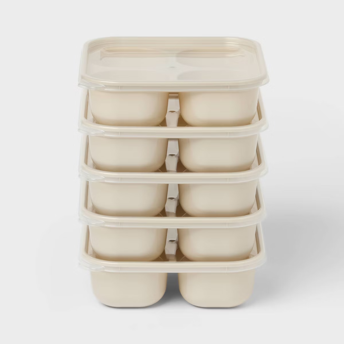 10pc Set of 5 Plastic Divided  - огляд і ціна Meal Prep Oatmeal