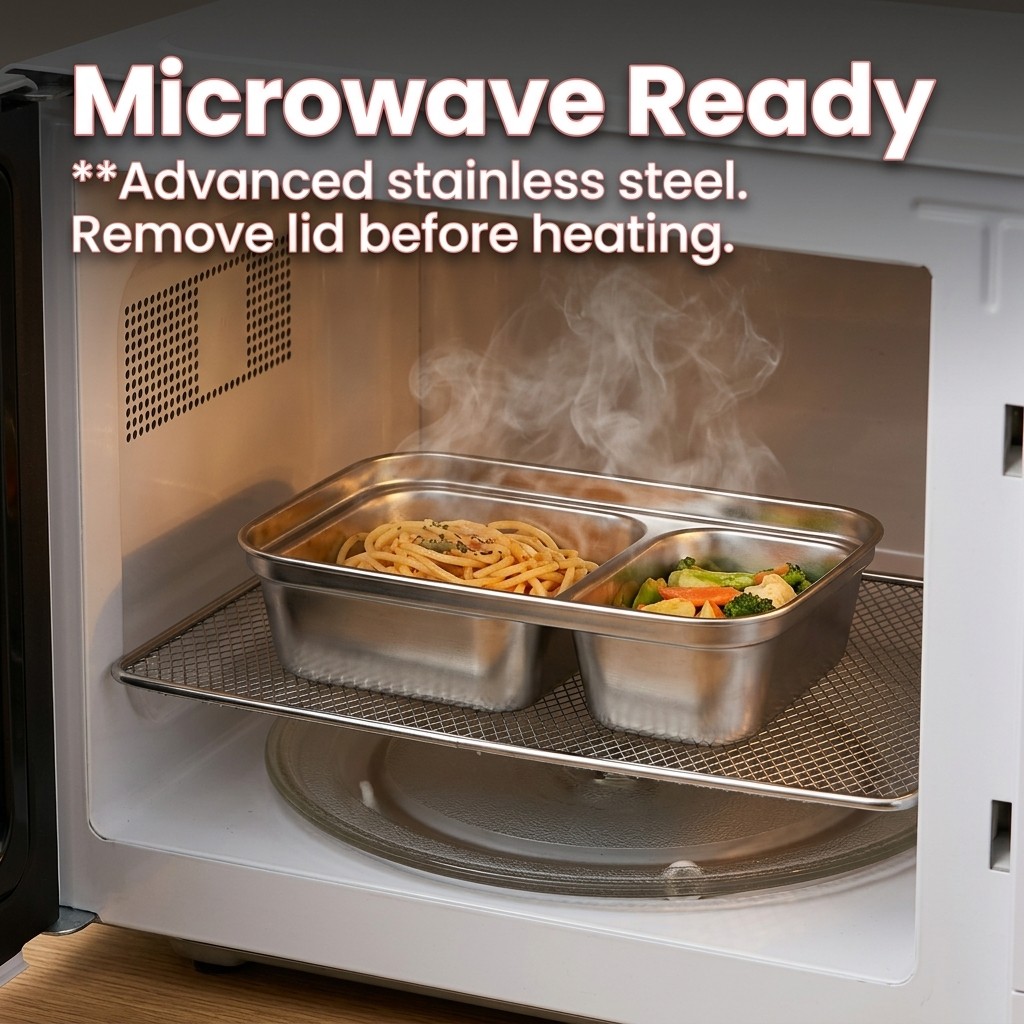 Microwave Safe 304 Stainless S - огляд і ціна Meal Prep Meal Ideas