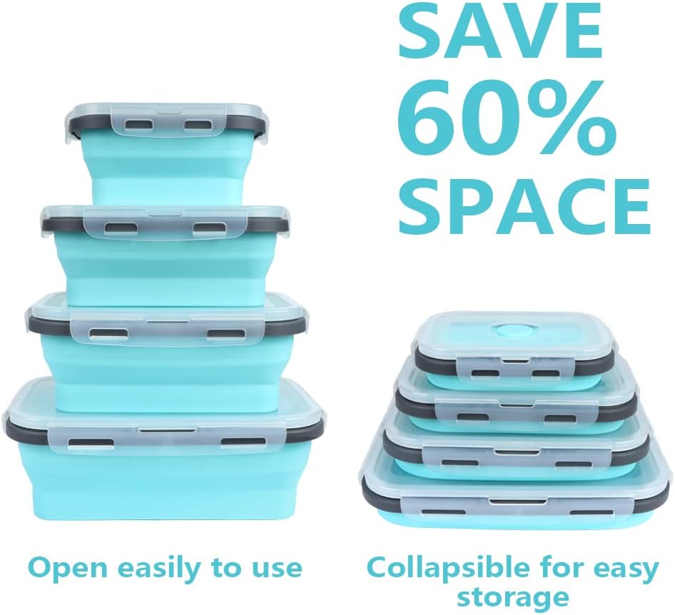 4PS Collapsible Food Storage C - огляд і ціна Meal Prep Oatmeal