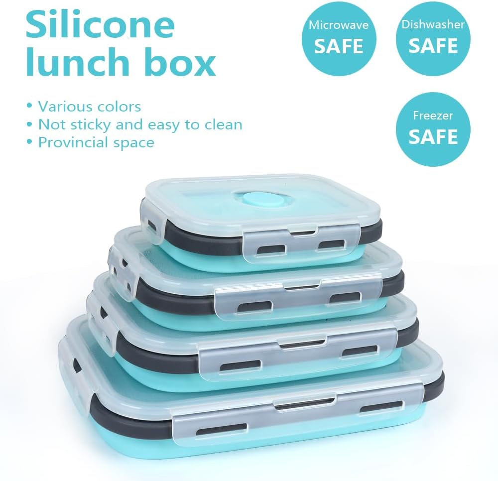 4PS Collapsible Food Storage C - огляд і ціна Meal Prep Oatmeal