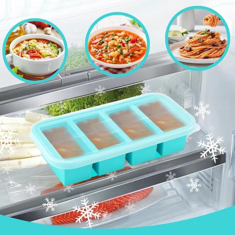 Large Capacity Silicone Tray F - огляд і ціна Meal Prep Frozen