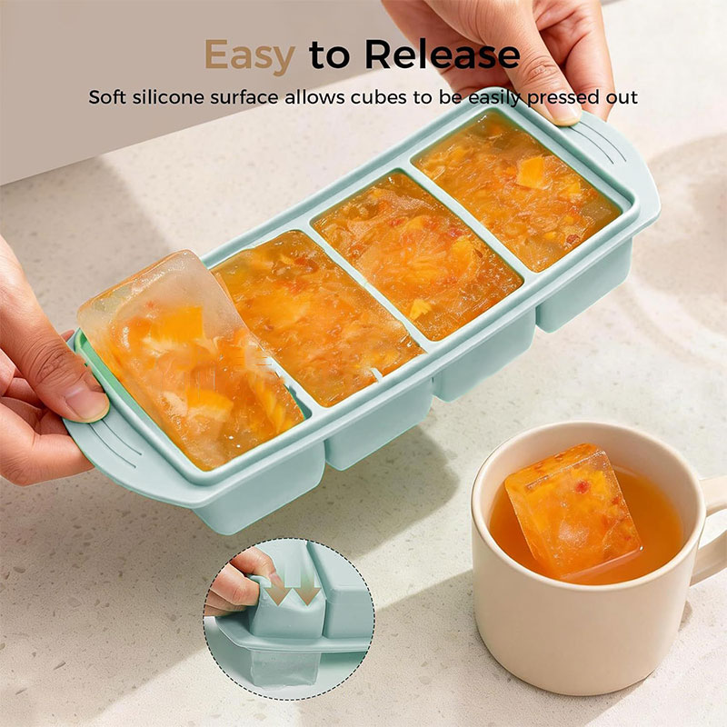Silicone Freezer Tray With Lid - огляд і ціна Meal Prep Frozen