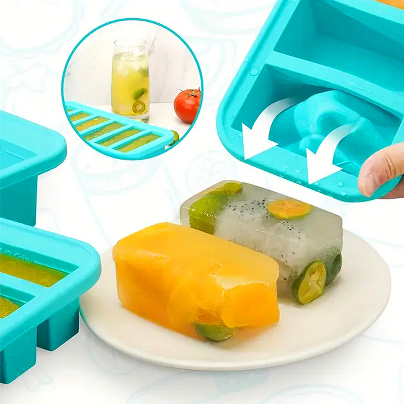 1PC 2/4/6Grid Silicone Freezer - огляд і ціна Meal Prep Frozen